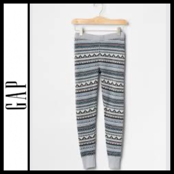 NWT Gap Girl’s Fair Isle Sweater Leggings - Picture 1 of 6